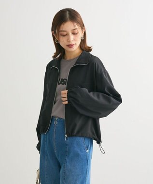 Green Parks ライトＺＩＰシャツブルゾン Black