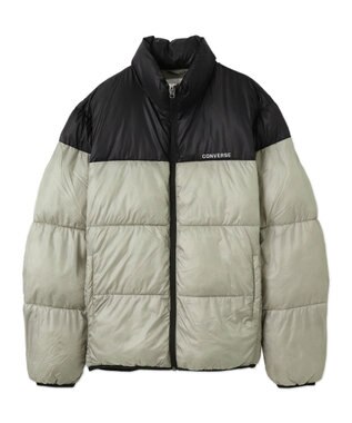 WEGO 【ユニセックス着用ITEM】CONVERSEパテッドジャケット ホワイトアイボリー
