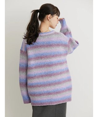 AMERICAN HOLIC グラデーションニットカーディガン Purple