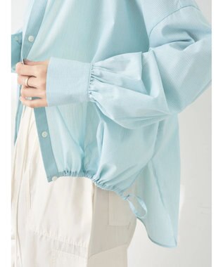 earth music&ecology ＴＲキュプラドロストシャツ Light Green