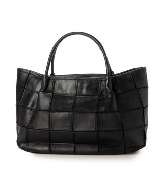 UNBILLION ピークスピーク PEAKSPEAK / 牛革パッチワーク・フラップトートL ブラック