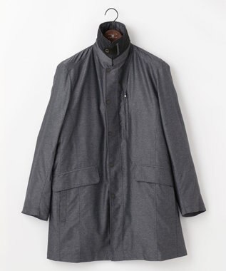 JOSEPH ABBOUD 【外せるダウンライナー/軽量】2WAYインターレース ダウンコート グレー系