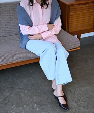 woadblue ＜坪田あさみさんコラボ＞SALUU　サルー /デニムパンツ アイスブルー ICEBLUE