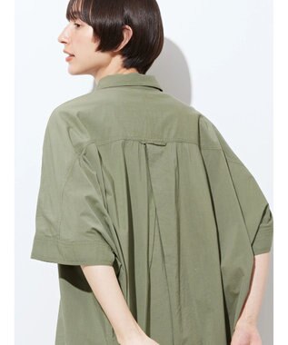 AMERICAN HOLIC ＷポケットバックタックＢＩＧシャツ Khaki