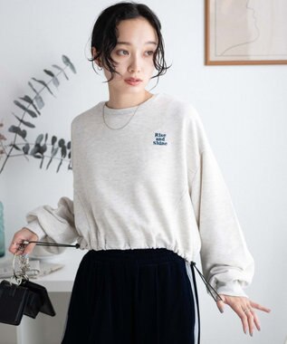 WEGO ドロストデザインPOスウェット 杢グレー