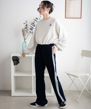 WEGO ドロストデザインPOスウェット 杢グレー