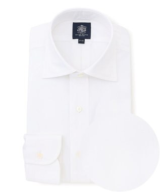 【PREMIUM PLEATS / 形態安定】ピンオックス ドレスシャツ / ワイド