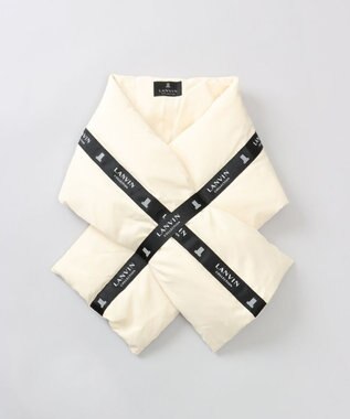 AURORA 【 LANVIN COLLECTION（ランバン コレクション） 】中綿リボン付マフラー(WASH)