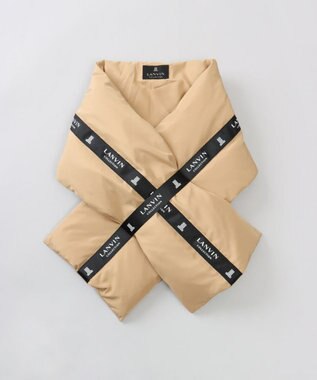 AURORA 【 LANVIN COLLECTION（ランバン コレクション） 】中綿リボン付マフラー(WASH)