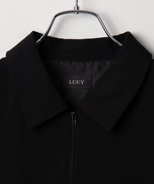 WEGO 【軽量/シワにならない】ドライポリハーフZIPシャツ（LS） ブラック