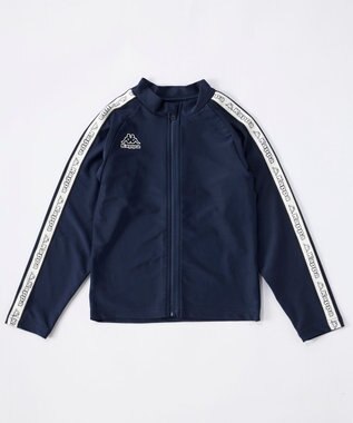 OP／FILA 【Kappa】ラインデザイン長袖ZIPラッシュガード ネイビー