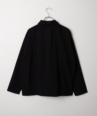 WEGO 【軽量/シワにならない】ドライポリハーフZIPシャツ（LS） ブラック