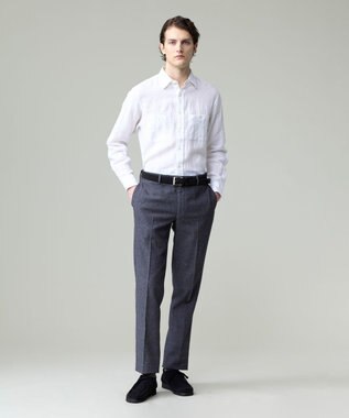 J.PRESS MEN 【洗える】リネントロピカル シャツ / レギュラー ホワイト系