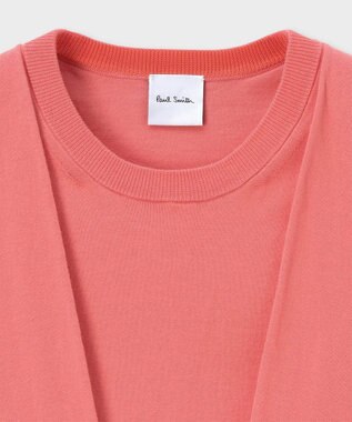 Paul Smith スリーブデザイン ノースリーブニット ピンク