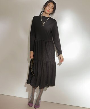 組曲 ヘアリーコンビ ワンピース ブラック系