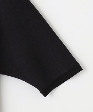 自由区 【洗える】シャインハイゲージ ドルマンスリーブワンピース ネイビー系