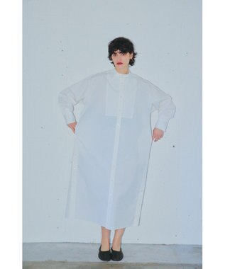 NAVE 【ReNAVE・セットアップ可/洗える/接触冷感/UVケア】コットンポリブロード ワンピース ホワイト系