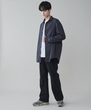 WEGO イージーケアブロードBIGシャツ ダークグレー