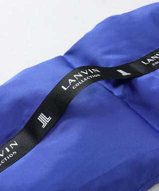AURORA 【 LANVIN COLLECTION（ランバン コレクション） 】中綿リボン付マフラー(WASH) ブルー