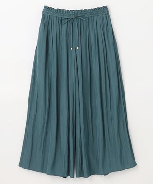 ANY 【洗濯機可能・ウエストゴム】リラックススカーチョ グリーン