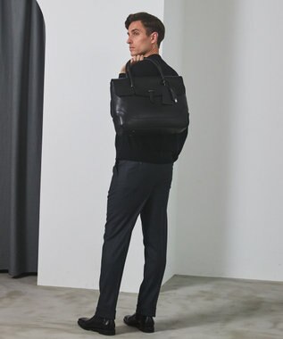 GOTAIRIKU 別注/日本製【PELLE MORBIDA×GOTAIRIKU】レザー フラップトートバッグ ブラック系