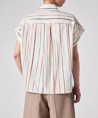 Paul Smith Signature Pinstripe 半袖シャツ アイボリー