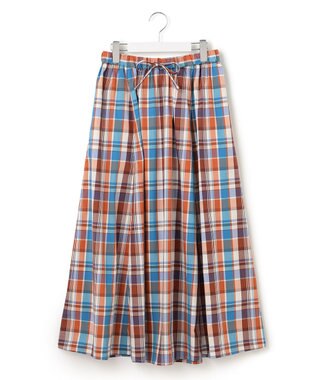 J.PRESS YORK STREET 【WOMEN】チェックフレアスカート ホワイト系3