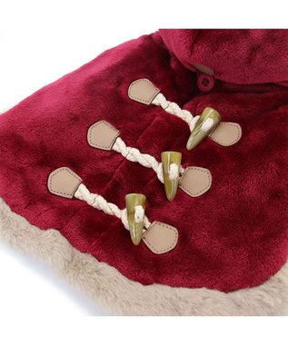 PET PARADISE ペットパラダイス ダッフル ポンチョ 《レッド》 小型犬 レッド