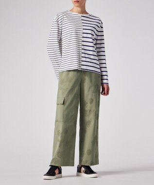 Paul Smith リラックス ボーダー 長袖Tシャツ ホワイト