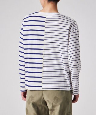 Paul Smith リラックス ボーダー 長袖Tシャツ ホワイト