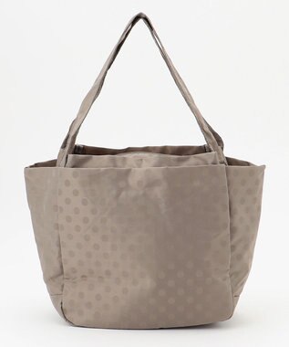 Y'SACCS 【Y’SACCS vous et】ドットジャカードトート Mサイズ グレージュ