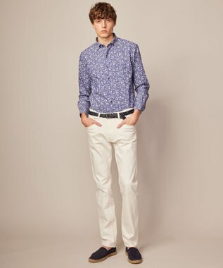 JOSEPH ABBOUD 【サスティナブル加工/ストレッチ】 オゾンストレッチ デニム ホワイト系