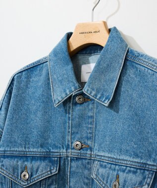 AMERICAN HOLIC ショート丈デニムジャケット Light Indigo