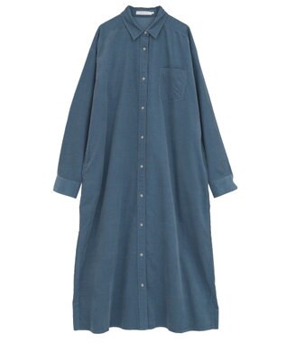 AMERICAN HOLIC コーデュロイシャツワンピース Blue