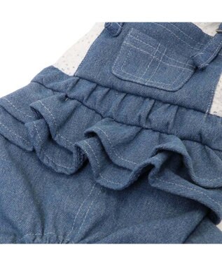 PET PARADISE ペットパラダイス レース襟 パンツつなぎ 小型犬　 ホワイト×ネイビー