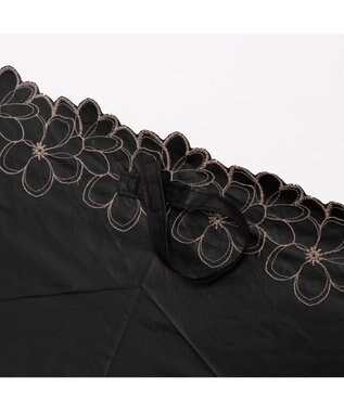 UNBILLION カシュネ cachenez / 【晴雨兼用】【日傘】UV カット率99％以上 PU軽量フラワー刺繍ミニ折りたたみ傘 ピンク