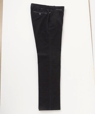 JOSEPH ABBOUD 【キングサイズ・ウエストも伸びる！/ストレッチ/暖かい/オーガニック】オーガニックカルゼストレッチ パンツ ブラック系