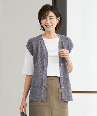 洗える】 BASIC HI-COTTON クルーネック ニット / J.PRESS LADIES L