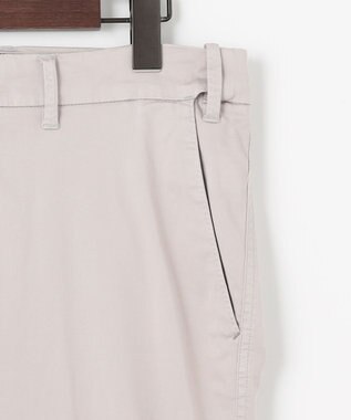 JOSEPH ABBOUD 【イタリア素材/ウエストも伸びる】ハイパワーサテンストレッチパンツ ライトグレー系