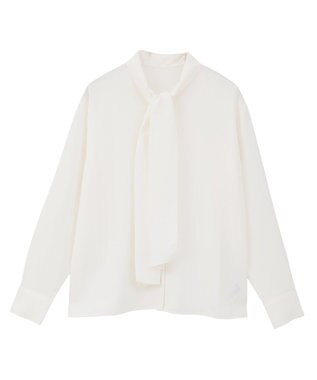 AMERICAN HOLIC 【イージーケア】ナロータイブラウス Off White