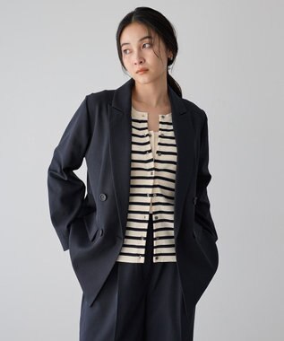 YECCA VECCA [UVカットマシンウォッシャブル]アンサンブルニット Pink