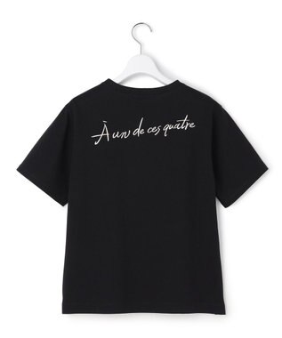 23区 【先行予約】バック刺繍 メッセージロゴ Tシャツ ブラック系