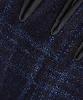 GOTAIRIKU 【スマホ対応】CANONICO×シープレザーコンビグローブ ネイビー系4