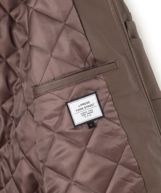 J.PRESS YORK STREET 【UNISEX】エコレザーMA-1 ダークブラウン系