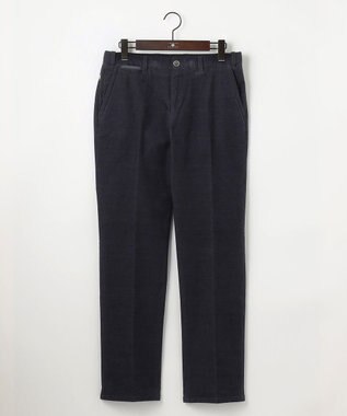 JOSEPH ABBOUD 【キングサイズ・ウエストも伸びる！/ストレッチ/暖かい/オーガニック】オーガニックカルゼストレッチ パンツ ネイビー系