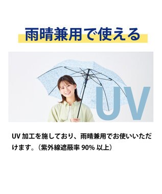 MOONBAT 【超撥水】フロータス (FLO(A)TUS) 長傘 ストライプフラワー 耐風 ネイビーブルー