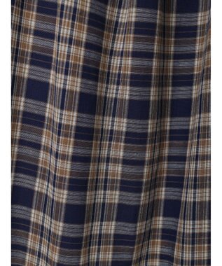 earth music&ecology マドラスチェックキャミワンピース Navy