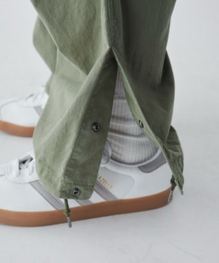 WEGO サイドスリットパラシュートパンツ カーキ