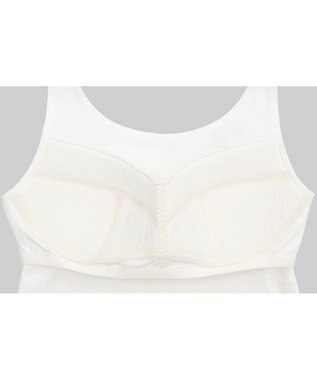 Wing ジュニア ブラトップ Wing Teen きちんとささえる 綿混素材(身生地部・カップ肌側) 【STEP3 まるみをおびてきた胸に】 タンクトップ RL6935 ウイング／ワコール アイボリー