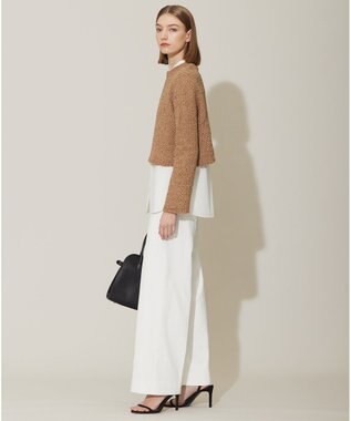 ICB 【洗える】スエードテープヤーン プルオーバー アンバーベージュ系